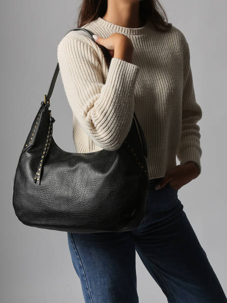 Schoudertas Studs Miniprix Zwart studs 2342 ander zicht 1